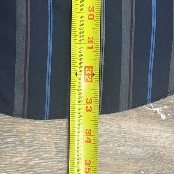 Men’s Ely Cattleman striped pearl snap long sleeve shirt Tall Man XLT - Picture 9 of 11